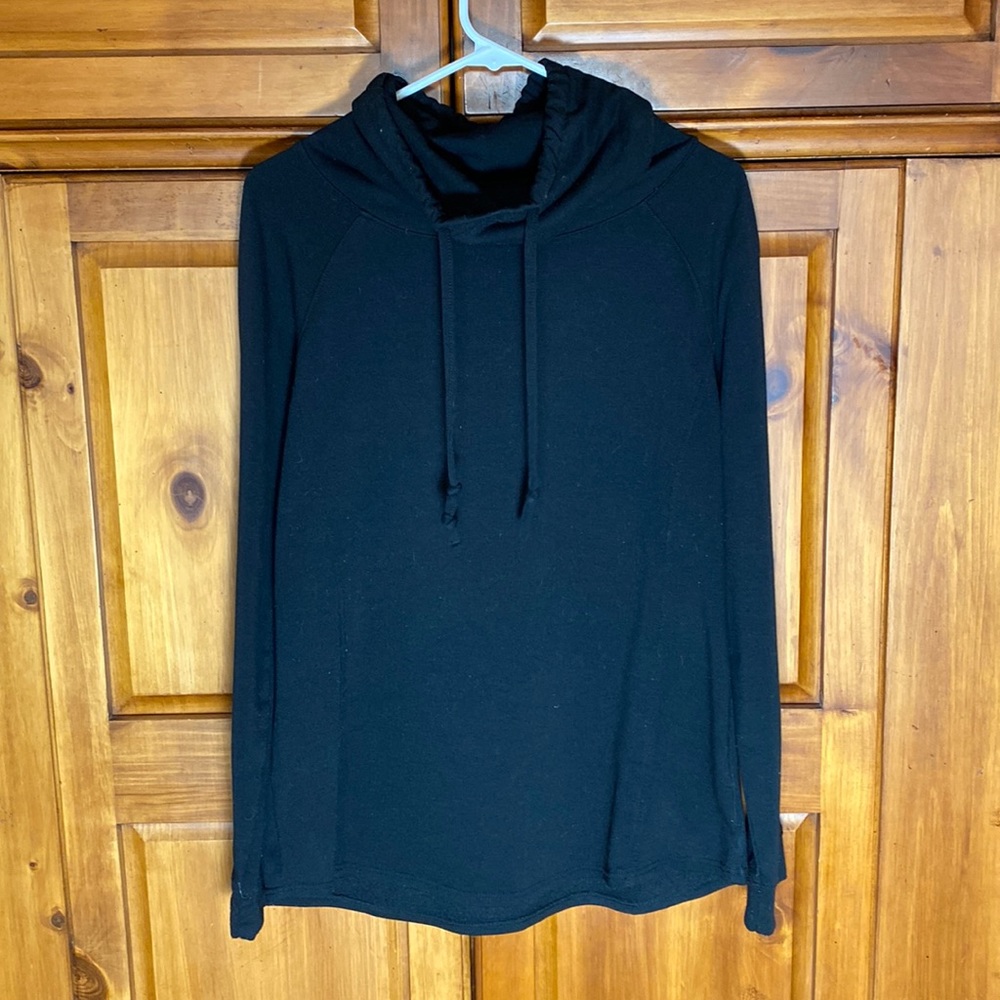 32 Degrees Women’s Black Cowl-neck Sweatshirt